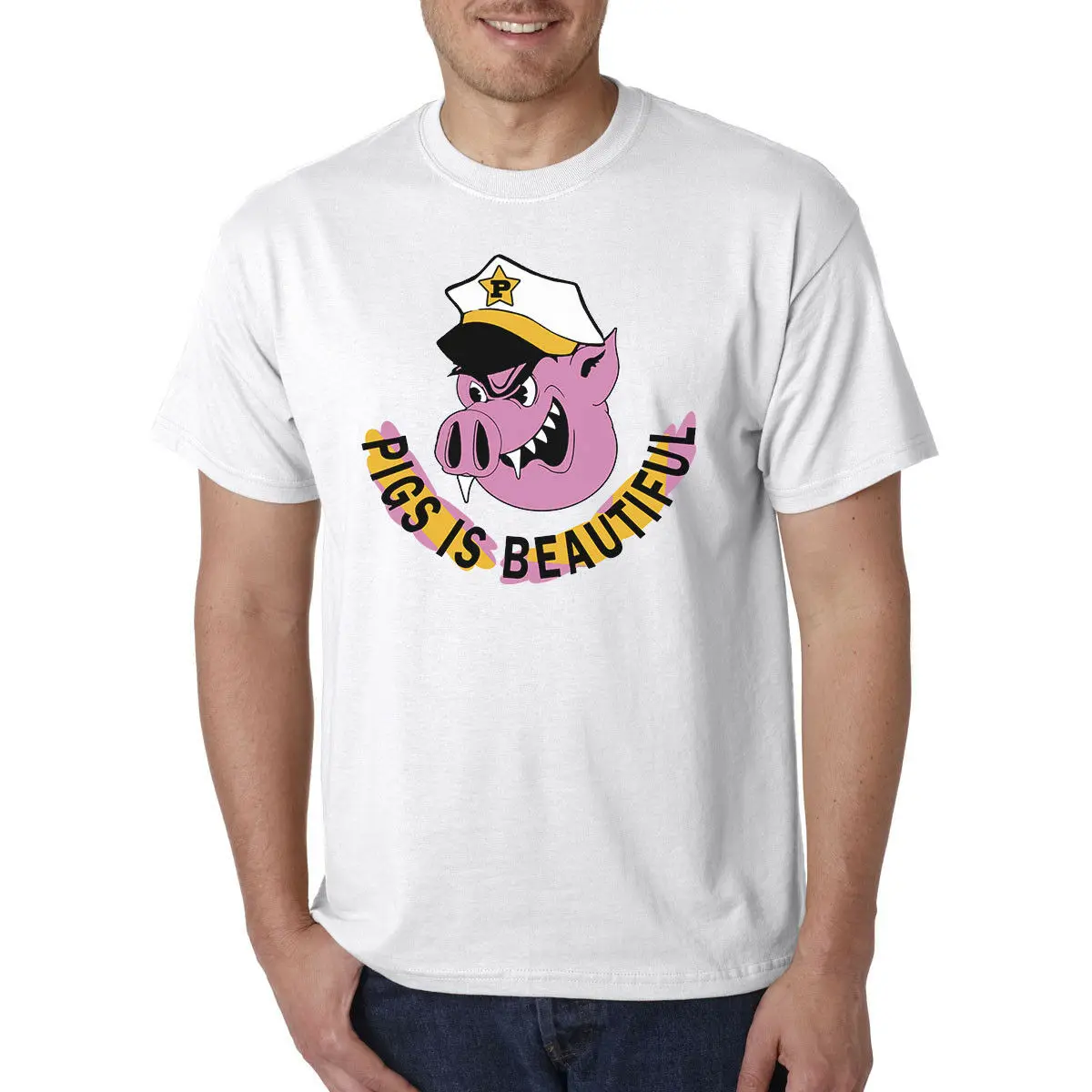 Фото PIGS IS красивая футболка/Captain spaulding Хэллоуин ужас Фильм стиль Tee2019 модный бренд 100% PIGS IS красивая футболка/Captain spaulding Хэллоуин ужас Фильм стиль Tee2019 модный бренд 100%