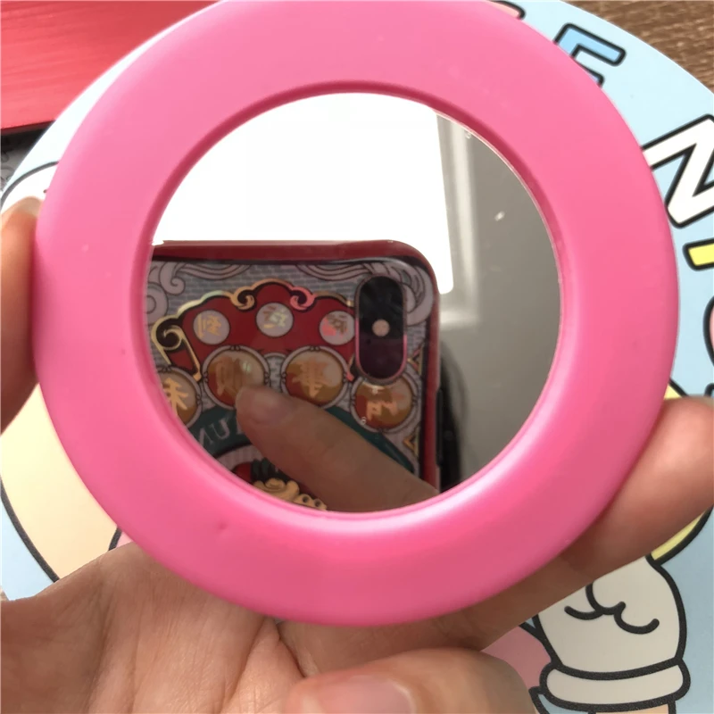 INS милый розовый цвет девушка Q version аниме мультфильм Cardcaptor Сакура круглое зеркало