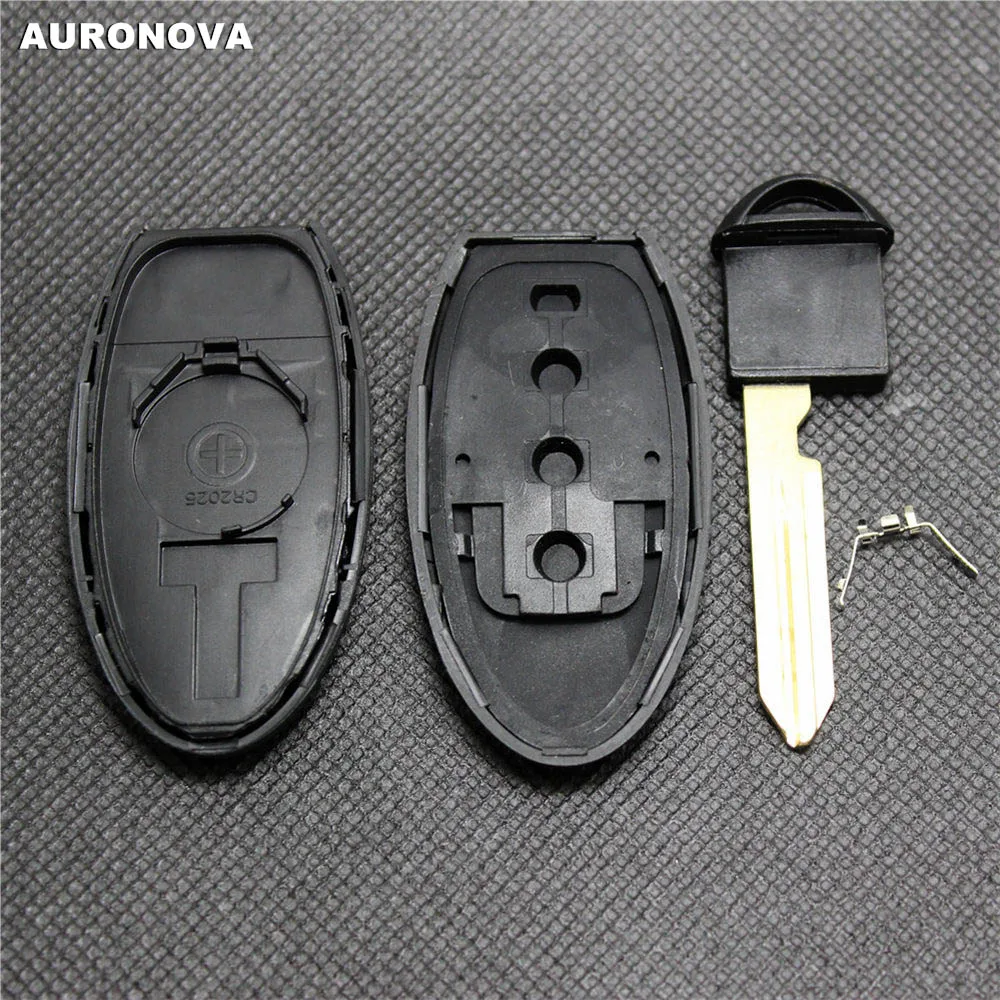 AURONOVA Новый Сменный Корпус ключа для Nissan GTR Teana Sylphy Tiida Qashqai Morano 3 + 1 кнопки чехол