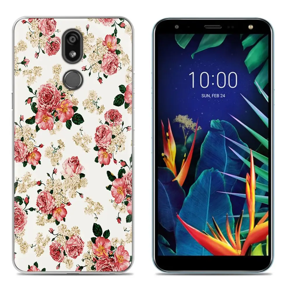 7 Мягкий чехол для телефона LG K40/K12 Plus, 5,7 дюймов, Модный Цветной силиконовый чехол из ТПУ с рисунком - Цвет: 7