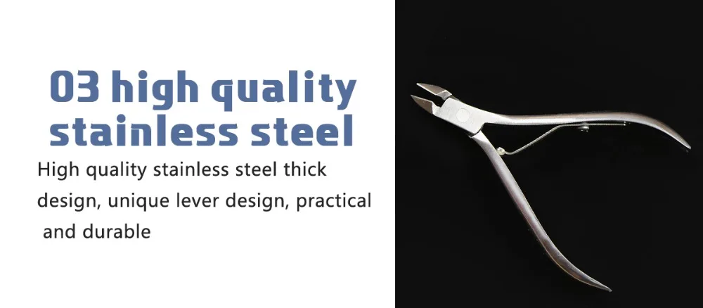Nail Cuticle Nipper Clipper Silver Scissor Plier Dead Skin Remover Manicure Nail Art Tool