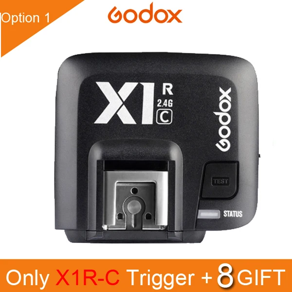 X1R-C Godox X1t X1 комплект ttl 2,4G беспроводной триггерный передатчик вспышки приемник для Canon для Nikon для sony TT685 V860 II Вспышка speedlite - Цвет: X1R-C