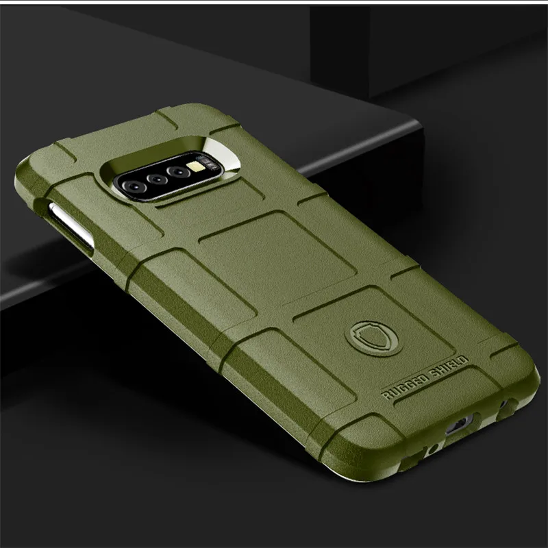 Green Прочный волокна Защитный чехол для samsung Galaxy S8 S9 S10 S10-5G J4 J6 рlus Lite A8S A6S A10 A20 A30 A40 A50 A70 M10 M20 M30 крышка - Цвет: Green