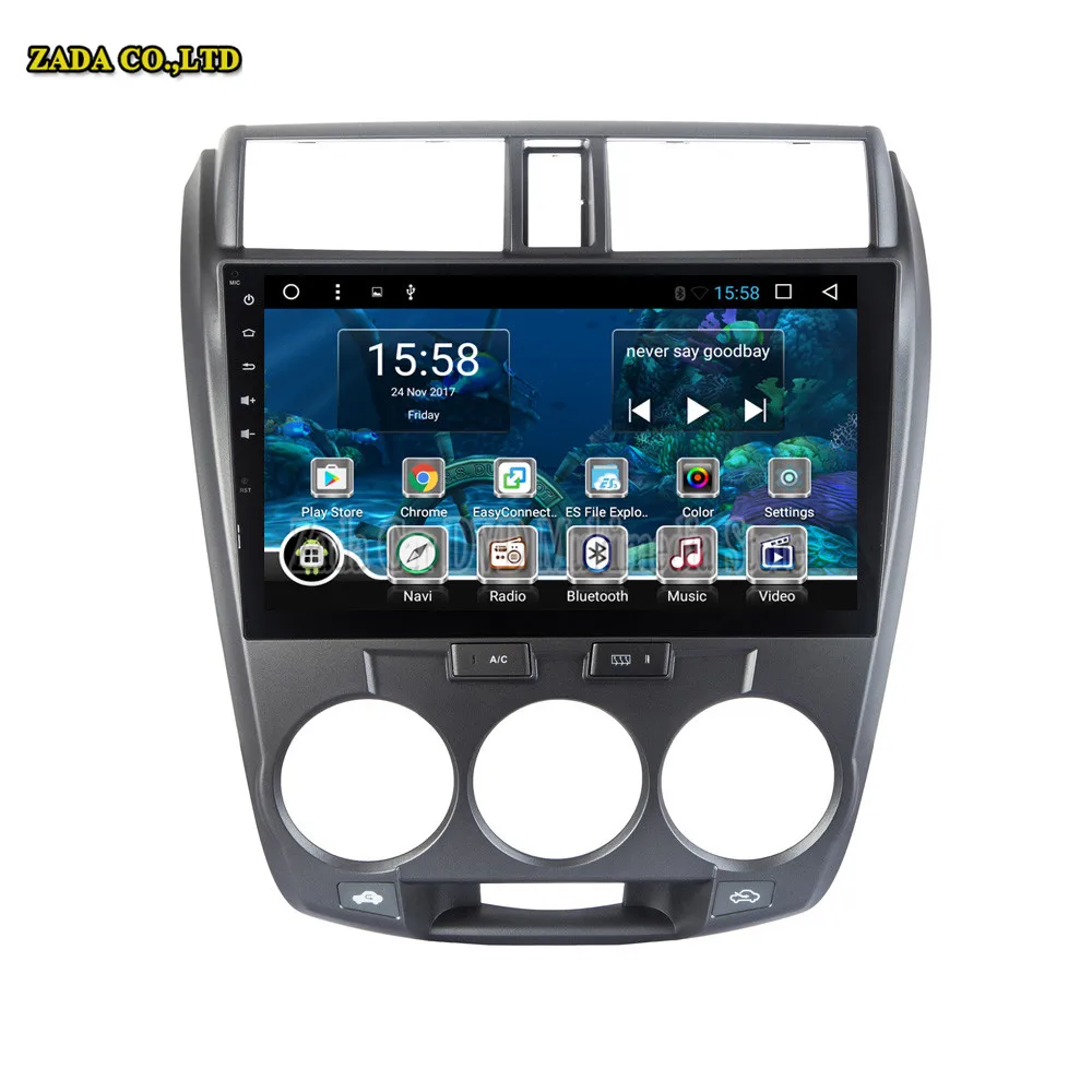 NaviTopia 10 1 дюймов ГБ/2 ГБ 4 ядра/Octa core Android 6 0 автомобиль радио плеер для Honda CITY 2008 2009 2010