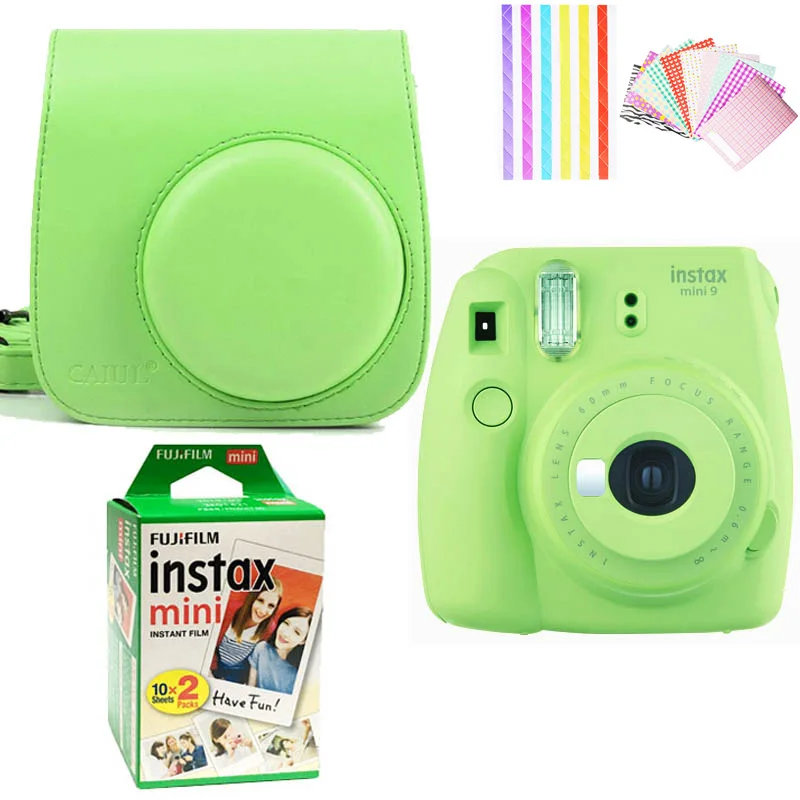 Fujifilm Instax Mini 9 мгновенная печать цифровая камера с двойным пакетом пленка для фото