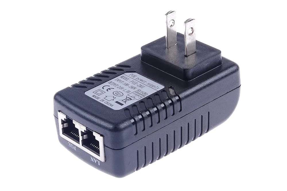 ESCAM DC24V 1A 24 Вт POE инжектор для видеонаблюдения IP камера POE Инжектор POE коммутатор Ethernet адаптер EU/US/UK/AU стандартный опционально