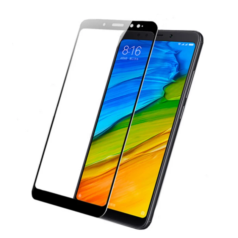 Закаленное Стекло для Xiaomi Redmi Note 5 Pro Полное покрытие Экран протектор плюс
