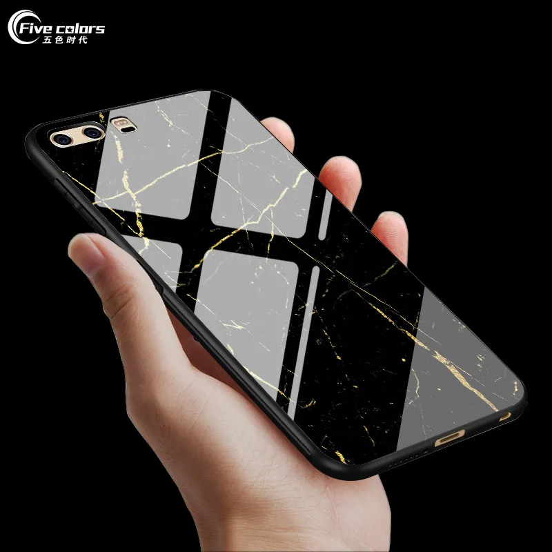 Чехол из закаленного стекла для Huawei P10 Lite чехол Star Space с мягкими краями Mate 10 P9 Plus