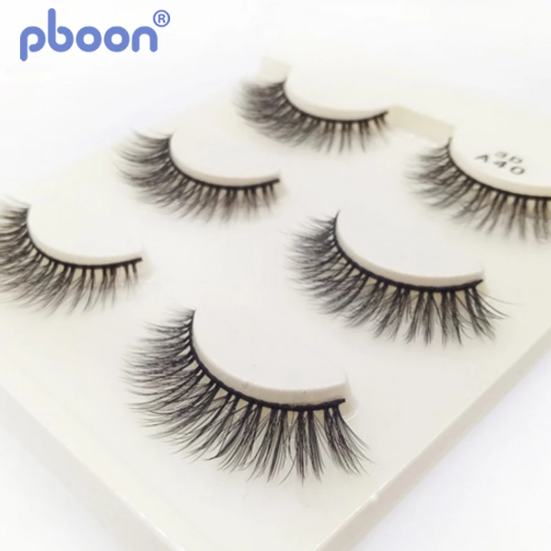 Pboon Eyelash Extension 3D Multilayered Eyelashes Full Strip Lashes 3 Pairs False | Красота и здоровье