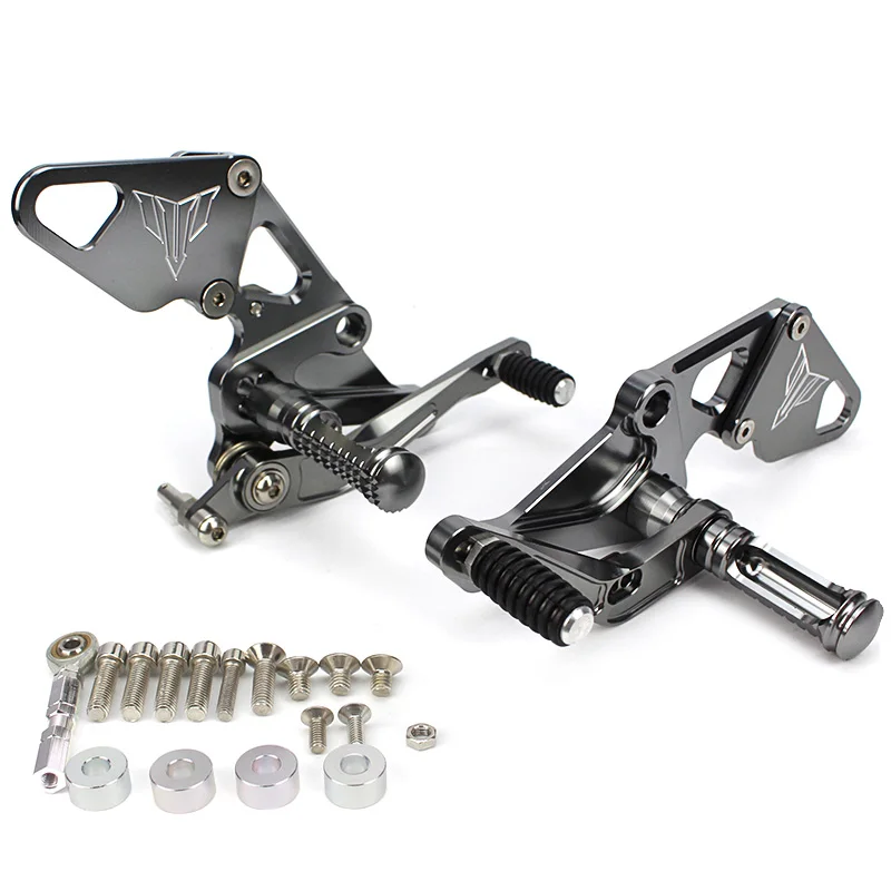 Мотоцикл с ЧПУ Заготовка Adjusttable Rearsets задняя подножка Набор для 2013- Yamaha MT FZ 07 MT-07 FZ-07 MT07 FZ07