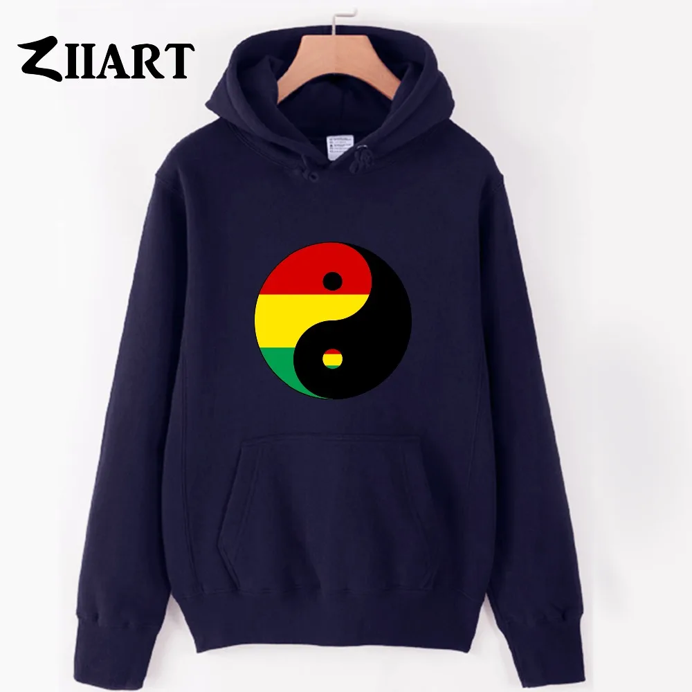 Мужские флисовые толстовки reggae Yin yang bagua для мальчиков Мужская китайская