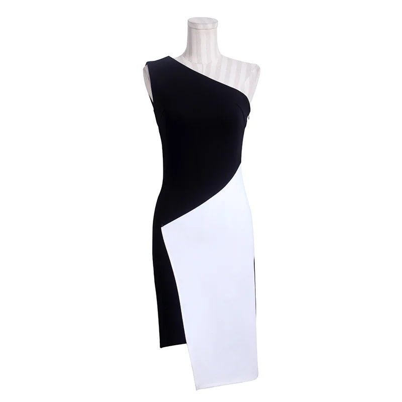 2016 Women Clothes New Style Sexy Slim Sleeveless Asymmetrical Bodycon Mini Party Night Evening Vestidos Dress LYQ176 |