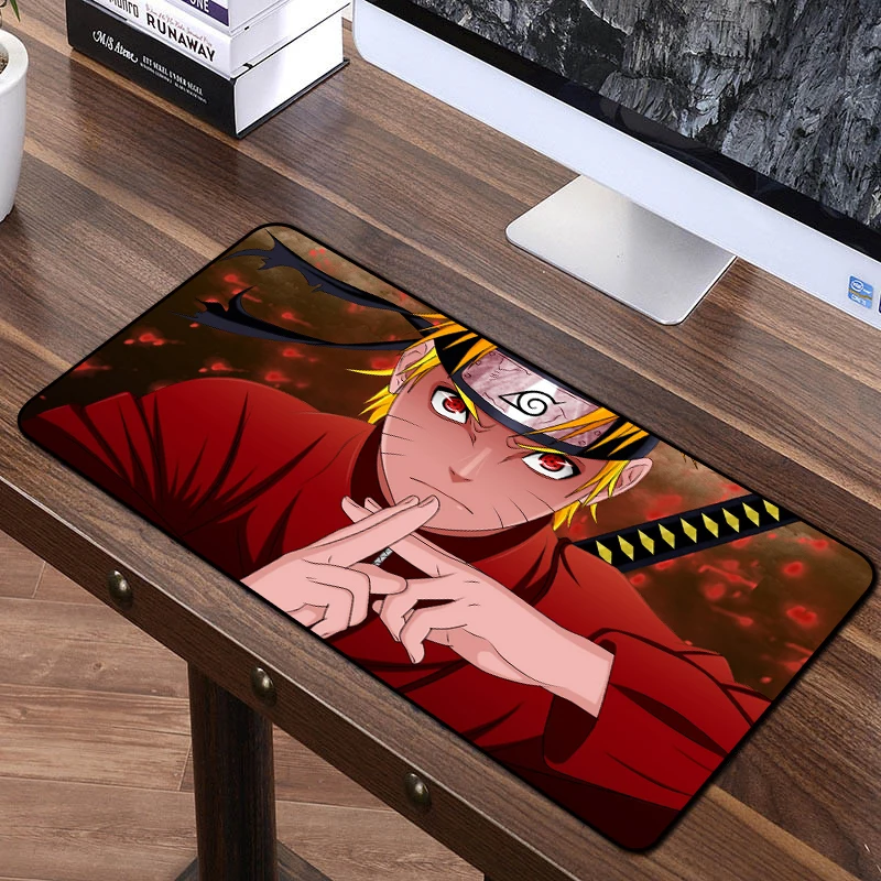 FFFAS 70X40cm Аниме Коврик для мыши с принтом из мультфильма Наруто HD картинки ПК