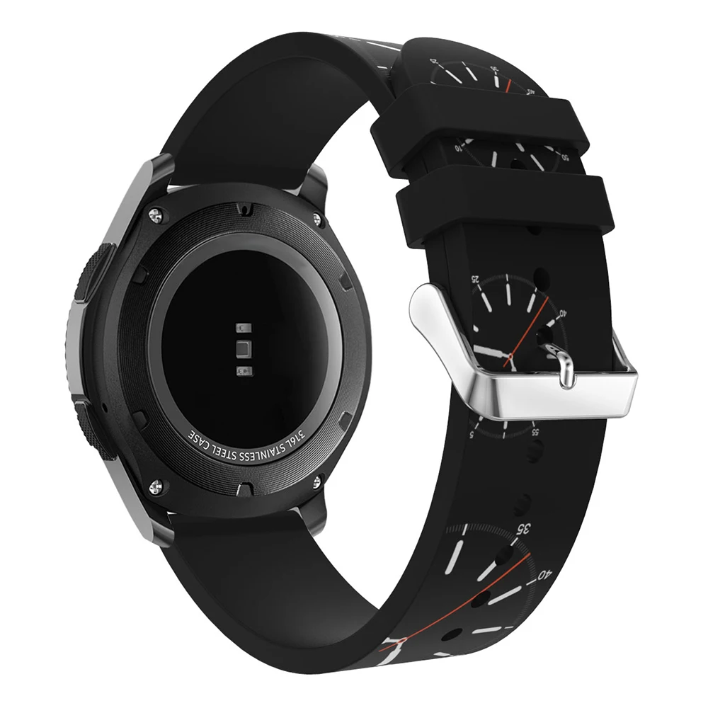 Bands For Samsung Gear S3 Frontier/Classic Watch Individuality Fashion Style Replecement Theme Printing Silicone Strap 22mm | Наручные