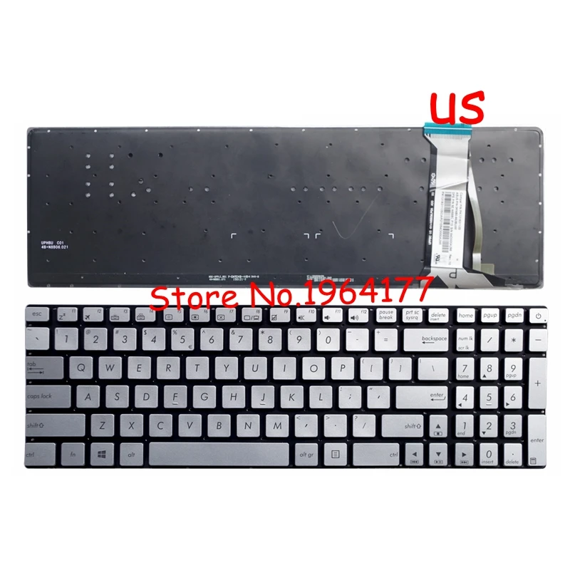 Новая подсветка для Asus N551VW N551ZU N551JX N551JB N551JK N551JM N551JQ N551JW G551VW G551JK N551 Клавиатура