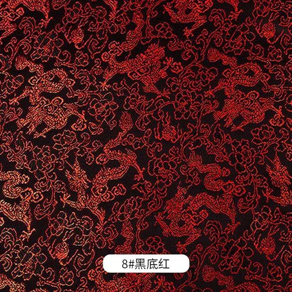 8 Китайский стиль парча жаккардовая атласная ткань для Cheongsam кимоно и сумка лоскутное рукоделие материал Различные цвета TJ0246 - Цвет: 8