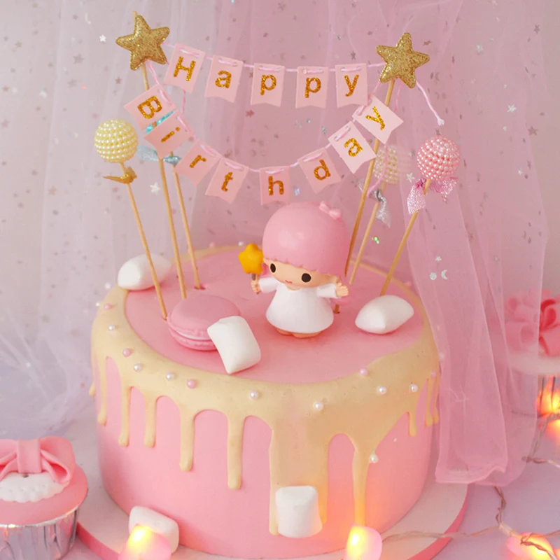 Милые жемчужные шарики украшение для торта на день рождения праздник будущей