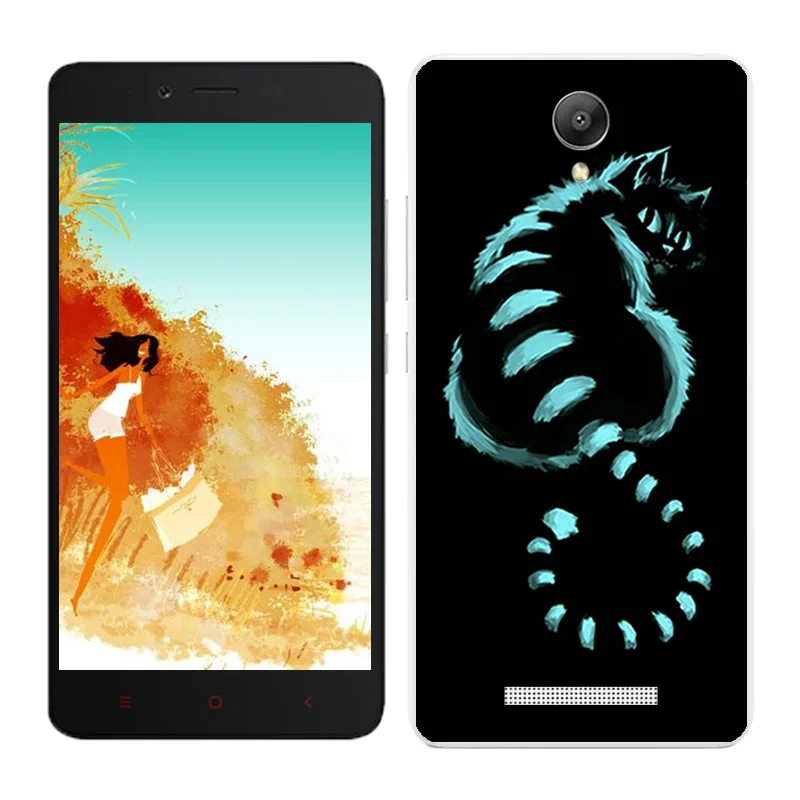 11 Чехлы для Xiaomi Redmi Note 2, Мягкая силиконовая задняя крышка для телефона Redmi Note2, черный Чехол С Рисунком Слона для Hongmi Note2 - Цвет: 11