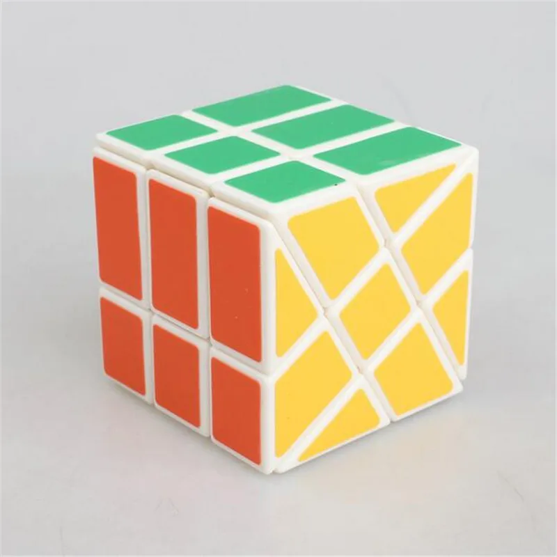 Бренд YongJun 3X3X3 квадратный король Фишер куб Skew волшебный новый пластиковый кубик