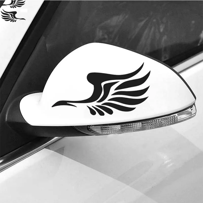 Auto Motorcycle Rearview Mirror Decor Wings Car Sticker for Peugeot 307 207 508 208 406 2008 Lada Vesta Granta Priora Kalina | Автомобили