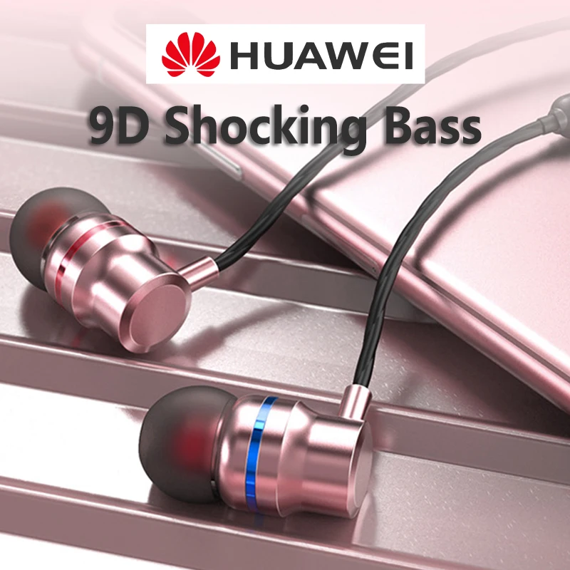 Проводные наушники с микрофоном и регулировкой громкости для Huawei 10 9 e s Mate 20 P30 Pro