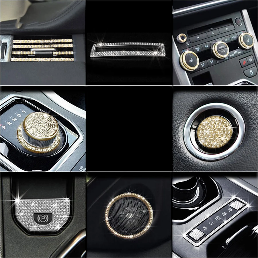 2019 Новые Модные Серебристые/Золотые Аксессуары для салона автомобиля Range Rover Evoque