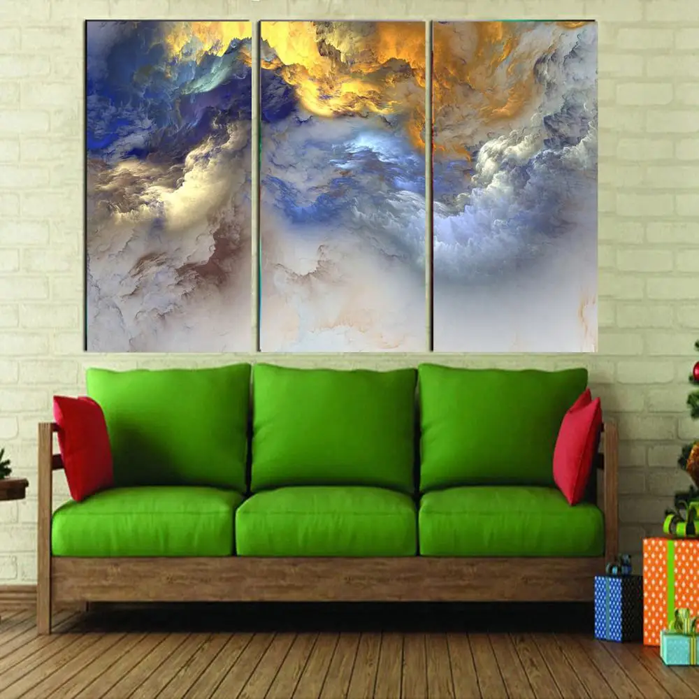 

Drop shipping 3 Panel printed painting Abstract painting Wall Art Picture Home Decoration Living Room Modern painting LS710