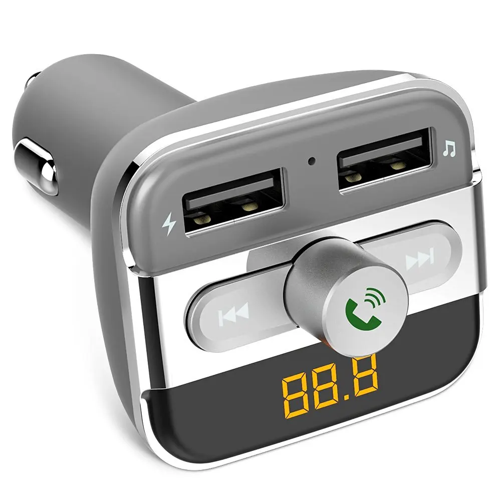 Автомобильный комплект громкой связи с Bluetooth fm передатчик MP3 плеер 2 USB флэш