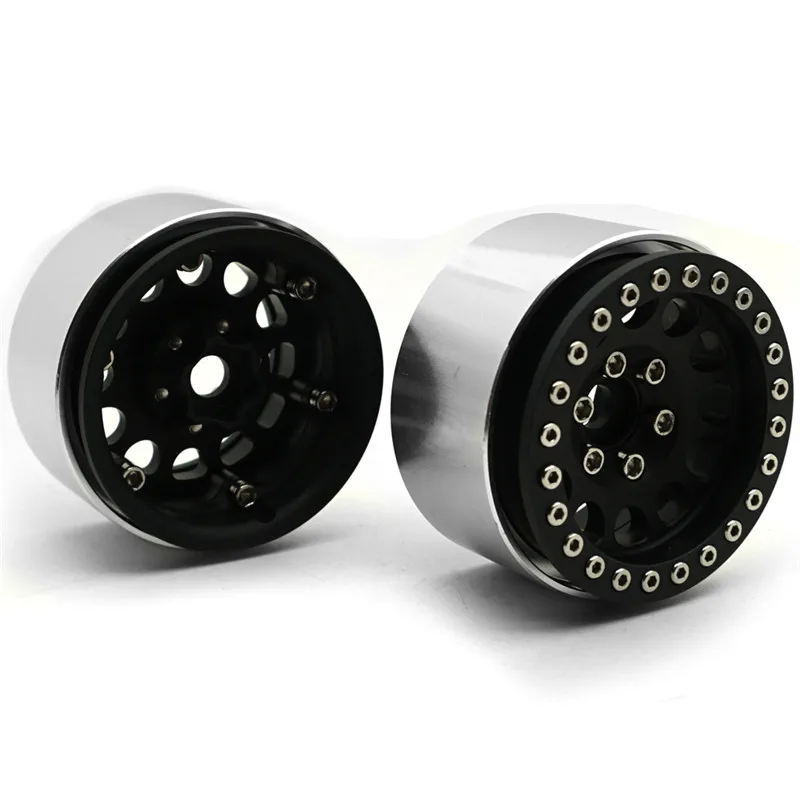 4 шт. 1 9 сплав Beadlock Колесные диски для Axial SCX10 D90 CC01 1/10 RC Crawler US #25|Детали и аксессуары|
