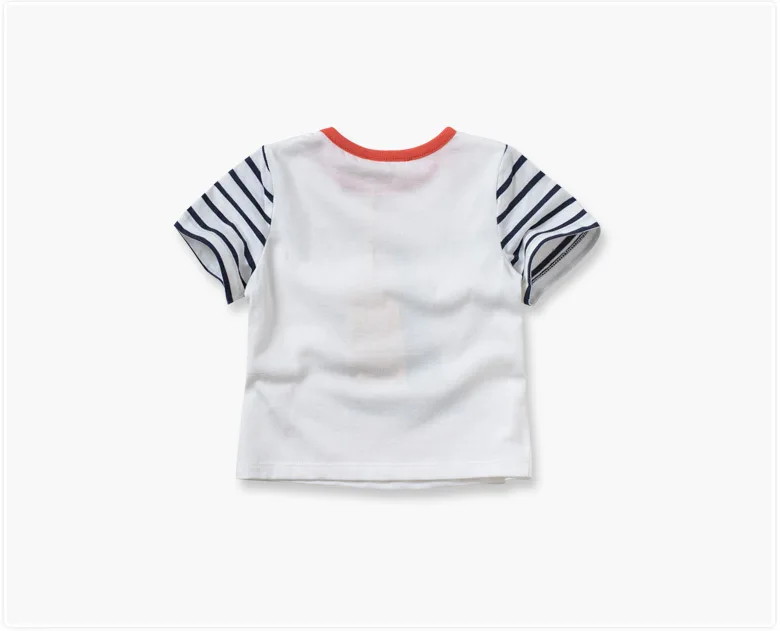 2015 Summer Baby Tops striped T-shirt | Мать и ребенок