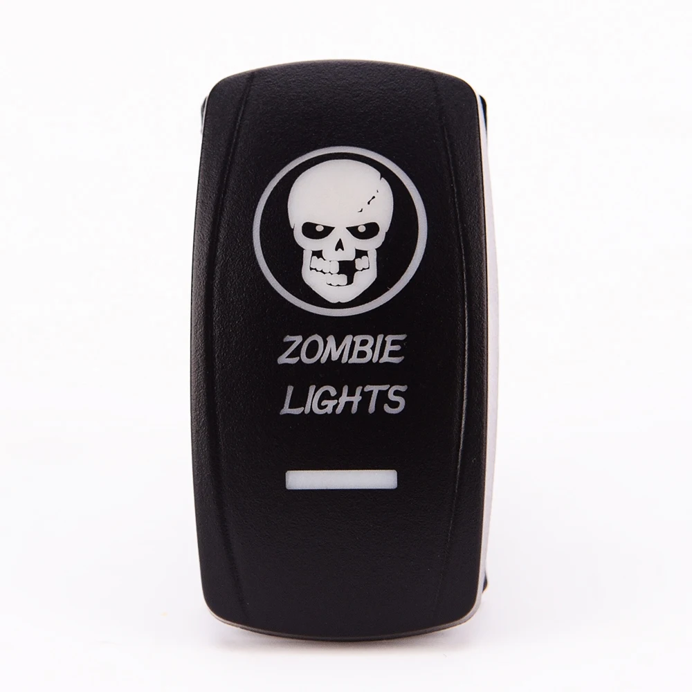 Лазерная Синий ON-OFF Rocker Switch ж/Перемычка 5Pin 20 А 12 Вольт СВЕТОДИОДНЫЕ Фонари-ЗОМБИ