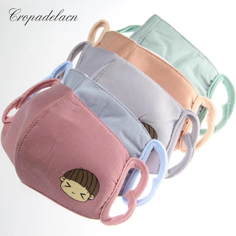 10 шт. Женская хлопковая маска для девочек устойчивая к бактериям