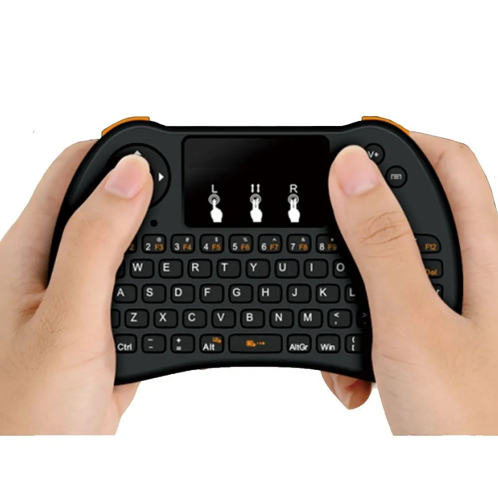 Клавиатура с подсветкой H9 2 4 ГГц Беспроводная Qwerty английская клавиатура тачпадом