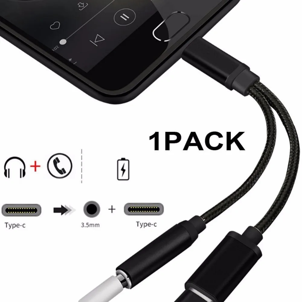 ACCGUYS 2 в 1 USB Type C до 3 5 мм Женский аудио разъем кабель для наушников зарядный адаптер