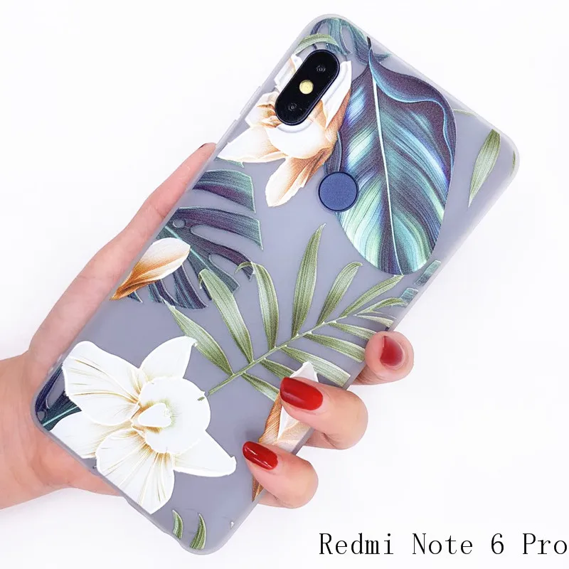Чехол для Xiaomi Redmi note 6 Pro 15 цветов 3D узор новый дизайн мягкий силиконовый чехол из