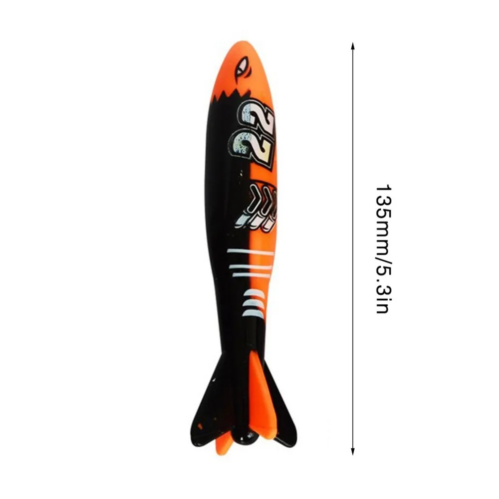 

4Pcs/Set Diving Torpedo Underwater Swimming Pool Playing Toy Outdoor Sport Training Tool for Baby Kids Swimming Toy