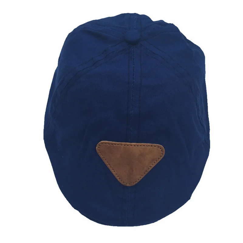 bear navy blue Новинка; модные милые хлопковые кепки-береты для малышей; однотонные Детские кепки; летние шляпы от солнца; бейсболка; chapeau enfant - Цвет: bear navy blue