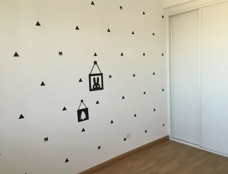 4/6/8 см наклейка на стену с треугольниками виниловая настенная живопись Сделай