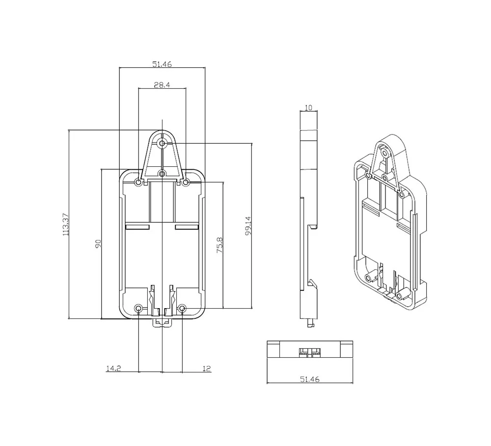 Itead Sonoff dr Din Rail лоток монтируемый регулируемый держатель дешевый набор решений для большинства продуктов Sonoff основные RF Pow TH10/16 двойной G1