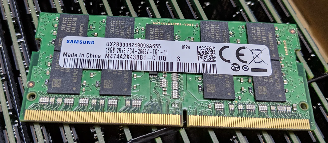 DDR4-2666 16GB ECC SO-DIMM памяти ноутбука B