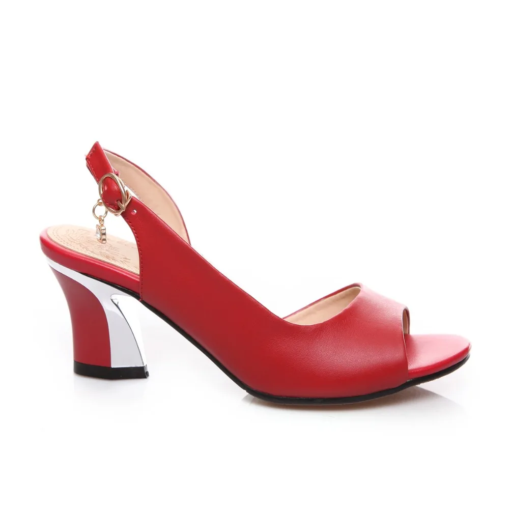 PQECFS/женские босоножки на высоком каблуке из натуральной кожи высокого качества