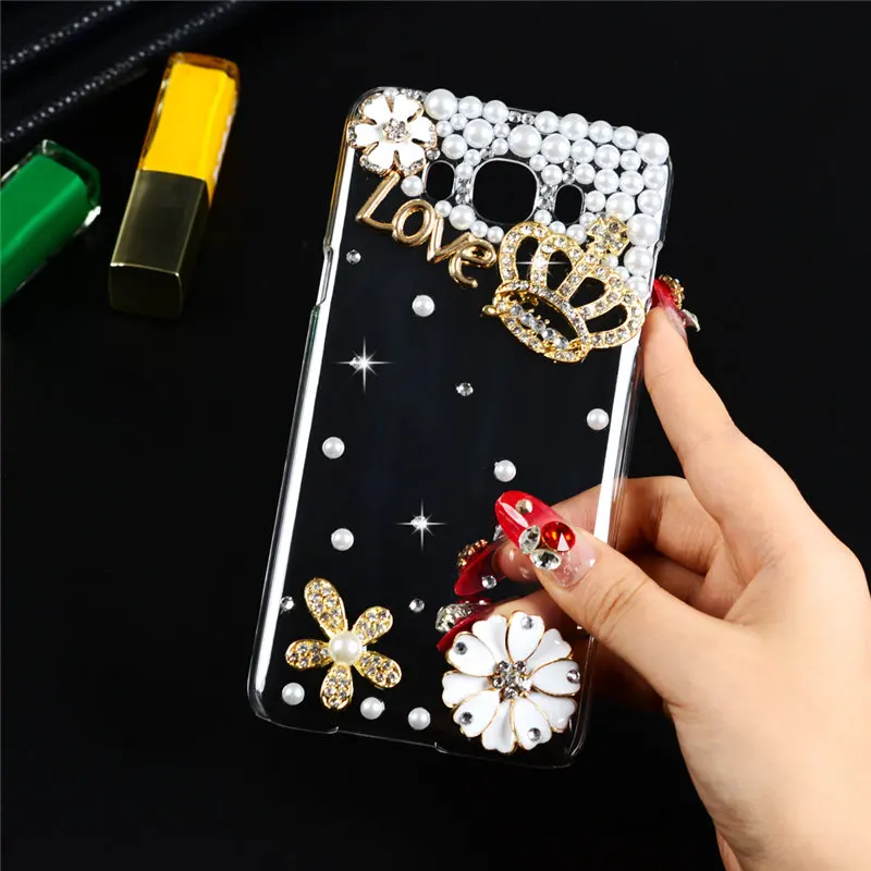 Розеточный блинг бриллиант 3D покрытие задняя крышка из кристаллического жесткого пластика для Samsung Galaxy J7 2016 J710 J7108 5.5" Кейс Фунда Коке.