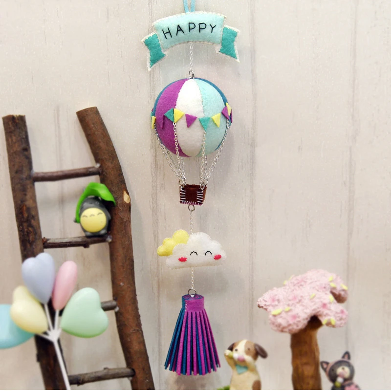 DIY тканевый воздушный шар автомобильный кулон войлочная ткань сумка орнамент