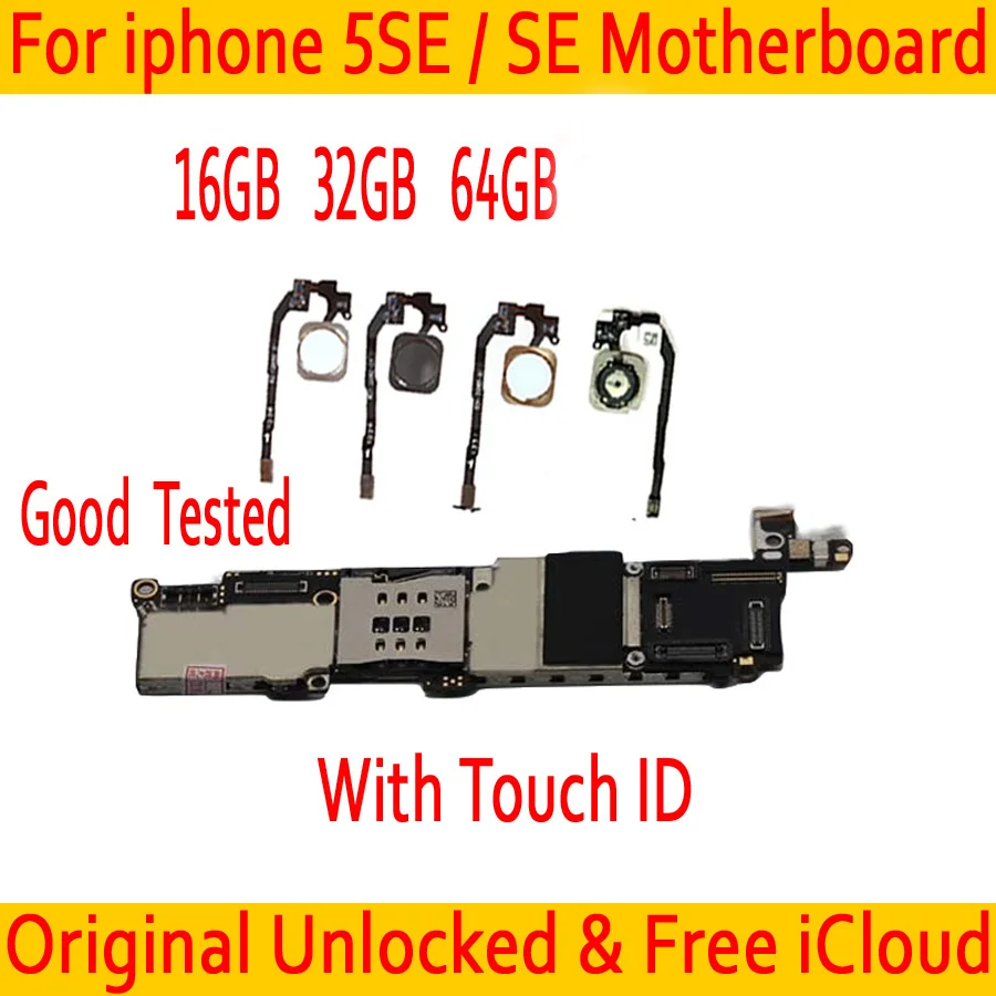 Заводская Разблокировка для iphone 5SE/SE материнская плата с/без Touch ID 5SE SE логическая