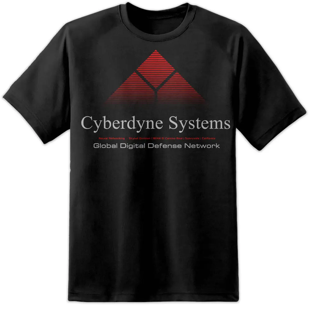 Cyberdyne Systems Terminator логотип фильм футболка (S 3XL) Ретро Хищник пришельцы крутая