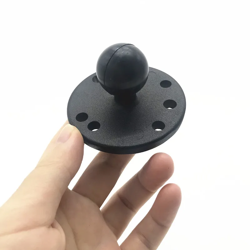 1pcs Резиновый шаровой крепеж алюминиевый мотоцикл Круглый или квадратный Монтажная база для Ram крепления для Gorpo камеры DSLR для Garmin - Цвет: 1pcs
