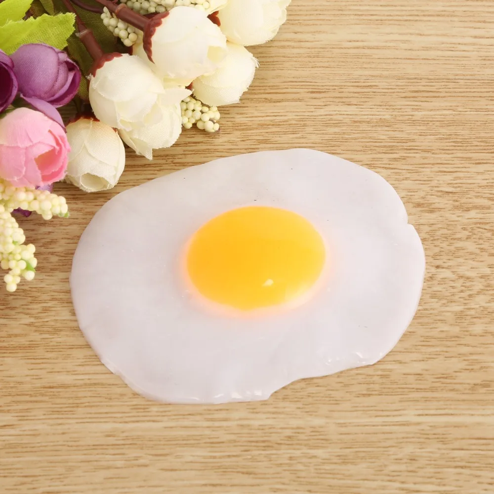 Хитрый игрушки Моти Омлет Яйцо стрейч squeeze игрушки забавные Fried Egg шутки подарок снять стресс весело