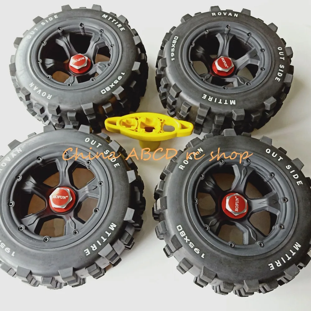 Колесные шины Knobby + колесная гайка инструмент для Traxxas X-maxx 1/5 rc | Игрушки и хобби