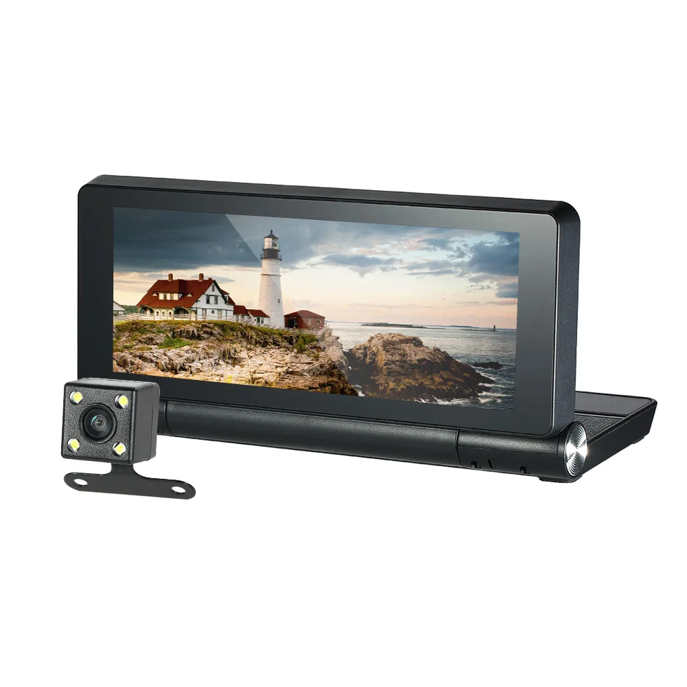KKmoon Видеорегистраторы для автомобилей Двойной объектив Dash Cam 7 &quot1080P