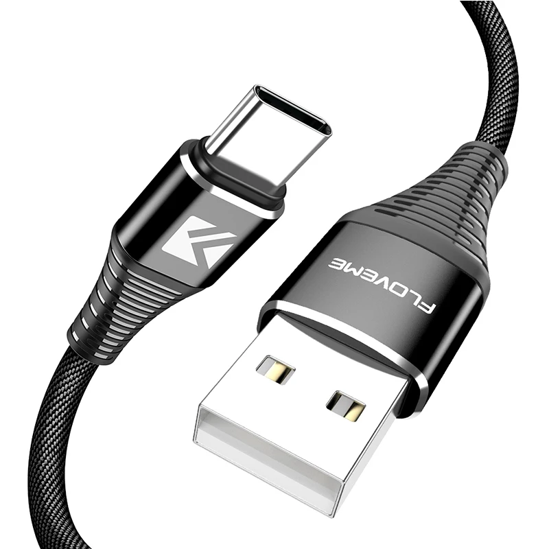Цвет: желтый FLOVEME usb type-C кабель для samsung Galaxy S8 S9 Note 8 Xiaomi mi 8 A1 Red mi Note 5 usb type-C кабель для huawei P20 One Plus 5T - Цвет: Цвет: желтый
